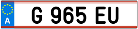 Trailer License Plate